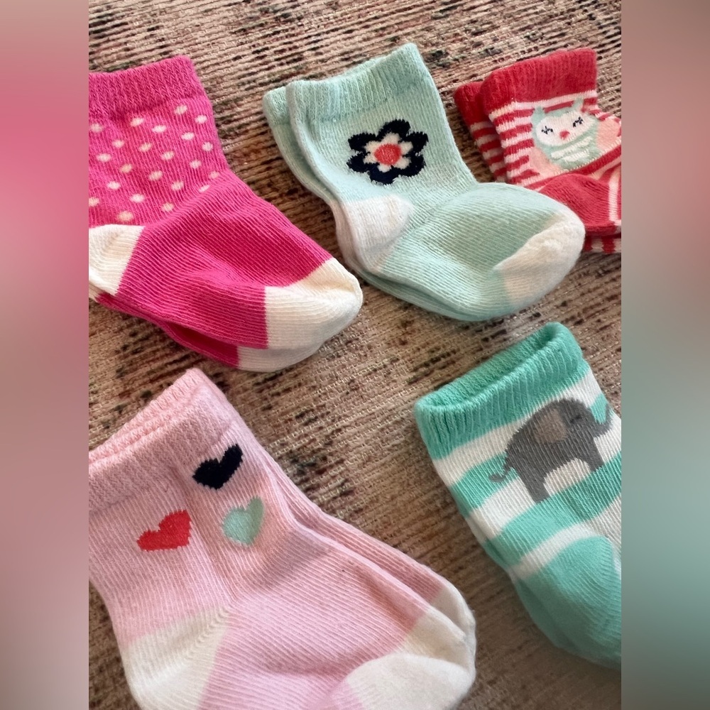 Playful Patterned Baby Girl Socks Set - Picture 3 of 3